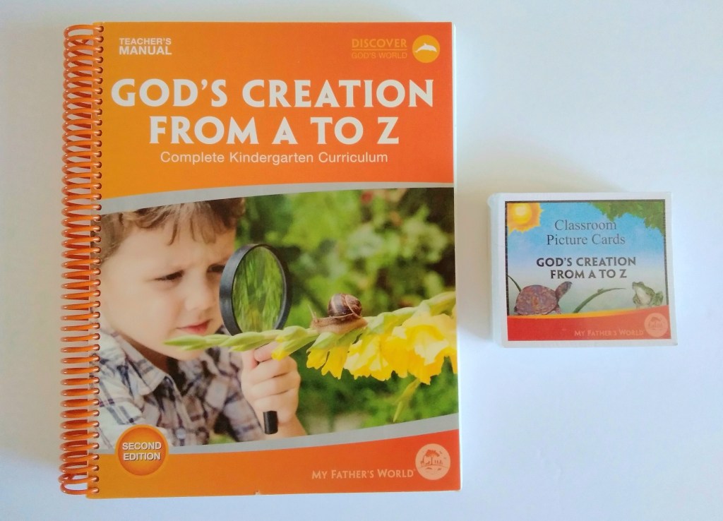 Kindergarten God's Creation from A to Z Teacher's Manual & Alphabet Classroom Picture Cards