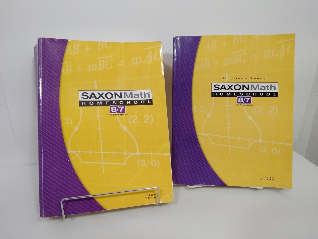 Saxon Math Homeschool 8/7 Student Text & Solutions Manual - 3rd Edition