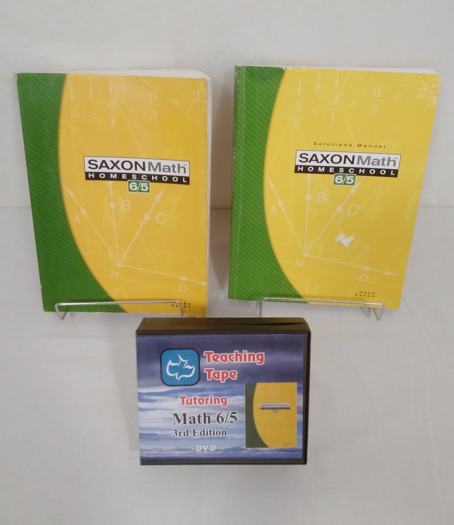 Saxon 6/5 Text and Solutions with Teaching Tape - 3rd Edition