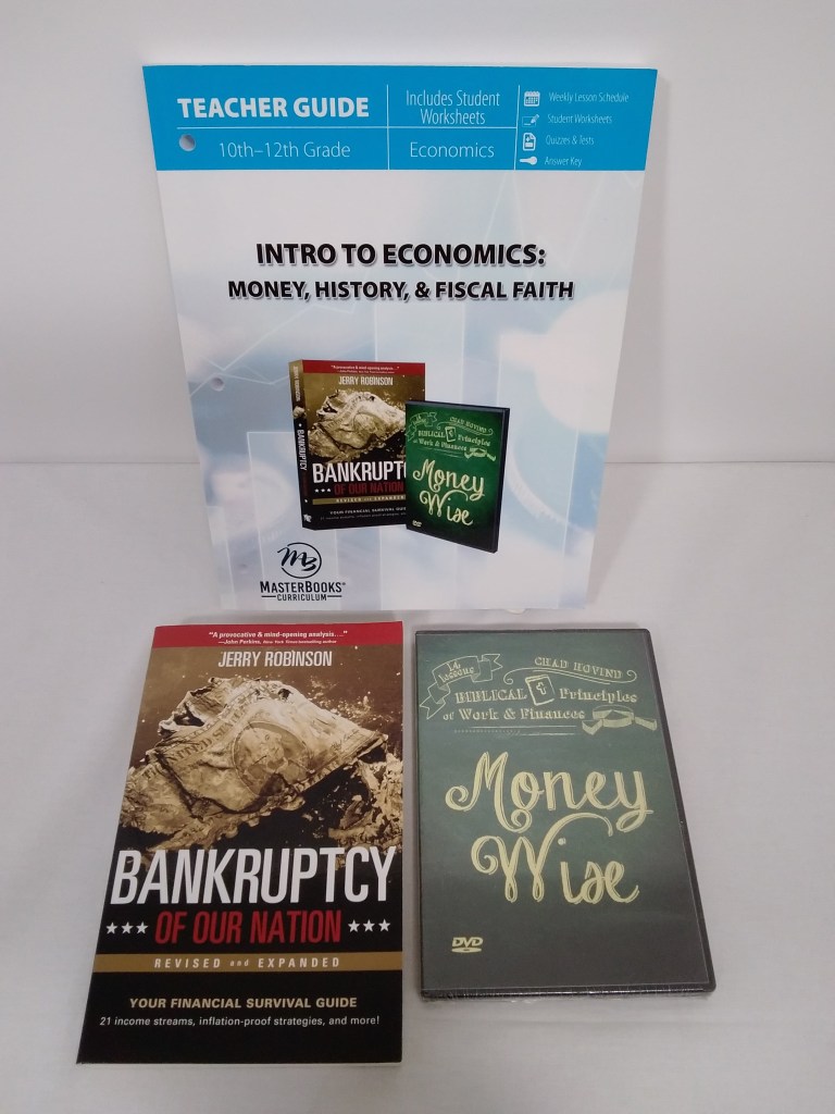 Master Books Intro to Economics: Money, History, & Fiscal Faith 3 Volume Pack